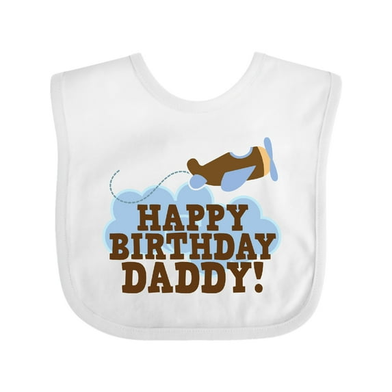 Inktastic Happy Birthday Daddy Boys or Girls Baby Bib