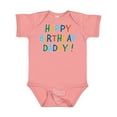 thumbnail image 1 of Inktastic Happy Birthday Daddy Boys or Girls Baby Bodysuit, 1 of 5
