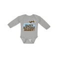 thumbnail image 1 of Inktastic Happy Birthday Daddy Boys or Girls Long Sleeve Baby Bodysuit, 1 of 5