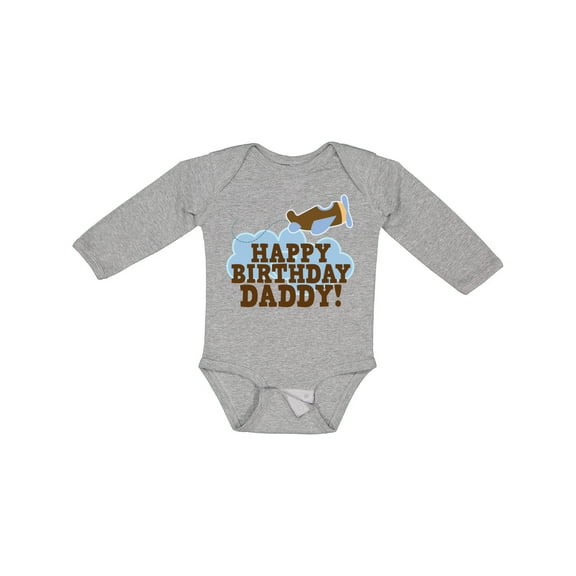 Inktastic Happy Birthday Daddy Boys or Girls Long Sleeve Baby Bodysuit