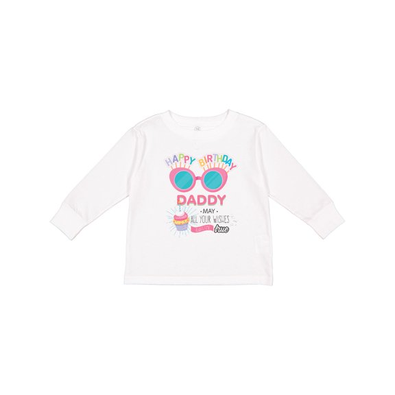 Inktastic Happy Birthday Daddy Boys or Girls Long Sleeve Toddler T-Shirt