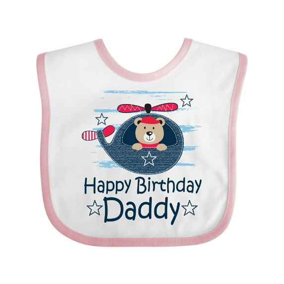 Inktastic Happy Birthday Daddy Cute Boy Boys Baby Bib