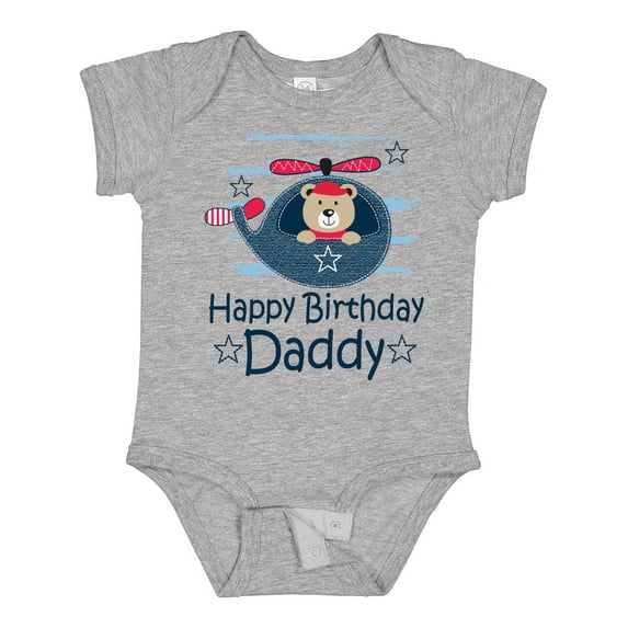 Inktastic Happy Birthday Daddy Cute Boy Boys Baby Bodysuit