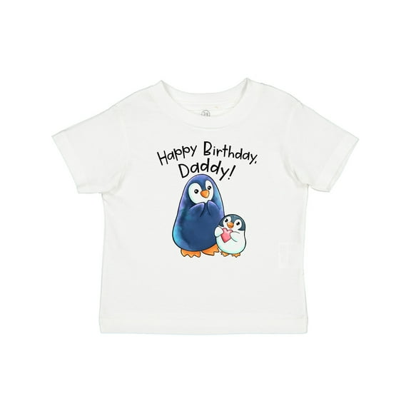 Inktastic Happy Birthday, Daddy Cute Penguins Boys or Girls Baby T-Shirt