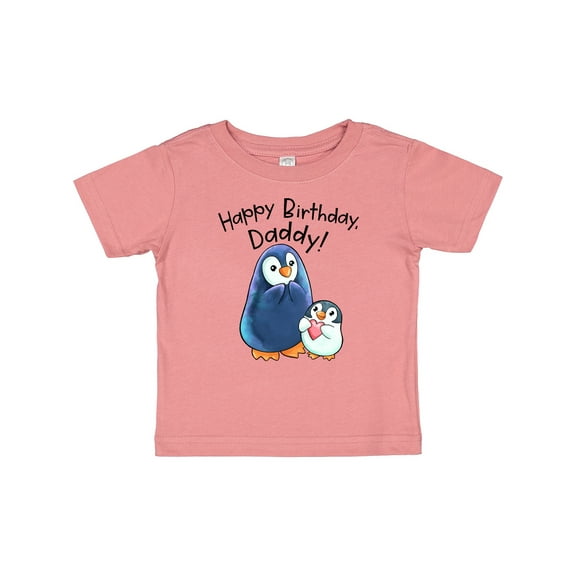 Inktastic Happy Birthday, Daddy Cute Penguins Boys or Girls Baby T-Shirt