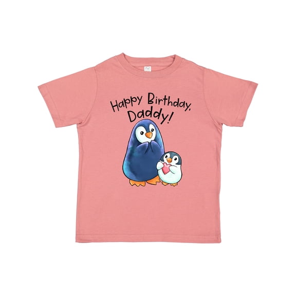 Inktastic Happy Birthday, Daddy- Cute Penguins Boys or Girls Toddler T-Shirt