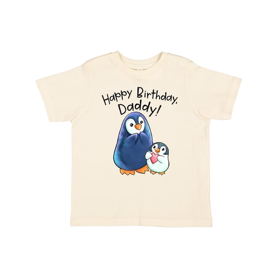 Inktastic Happy Birthday, Daddy- Cute Penguins Boys or Girls Toddler T-Shirt