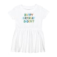 thumbnail image 1 of Inktastic Happy Birthday Daddy Girls Baby Dress, 1 of 5