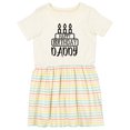 thumbnail image 1 of Inktastic Happy Birthday Daddy Girls Toddler Dress, 1 of 5