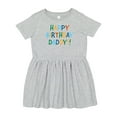 thumbnail image 1 of Inktastic Happy Birthday Daddy Girls Toddler Dress, 1 of 5