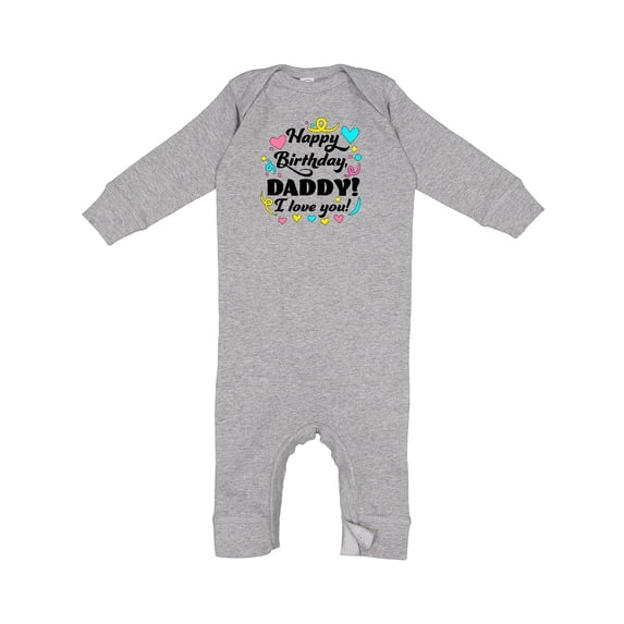 Inktastic Happy Birthday, Daddy I Love You Baby Romper Coveralls
