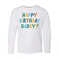 thumbnail image 1 of Inktastic Happy Birthday Daddy Long Sleeve Youth T-Shirt, 1 of 5