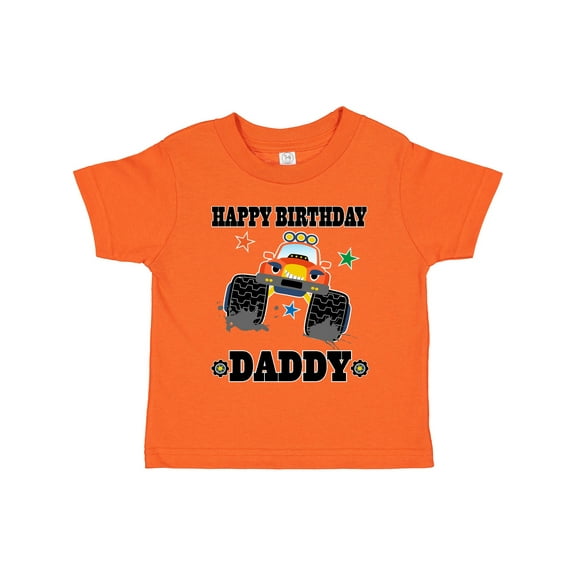 Inktastic Happy Birthday Daddy Monster Truck Boys Toddler T-Shirt