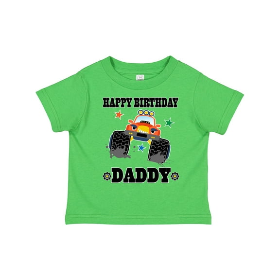 Inktastic Happy Birthday Daddy Monster Truck Boys Toddler T-Shirt