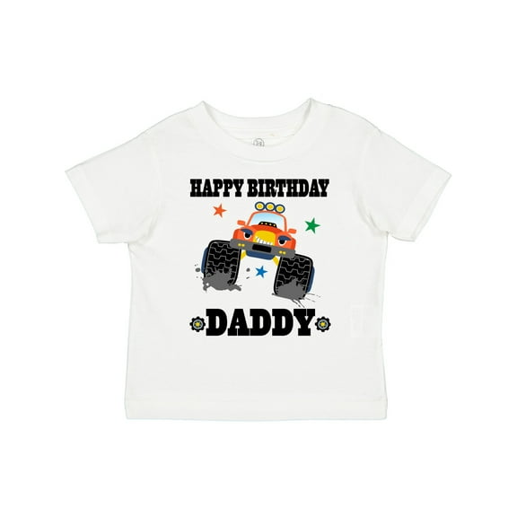 Inktastic Happy Birthday Daddy Monster Truck Boys Toddler T-Shirt