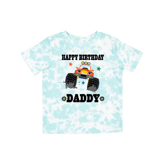 Inktastic Happy Birthday Daddy Monster Truck Boys Toddler T-Shirt