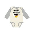 thumbnail image 1 of Inktastic Happy Birthday Daddy Party Boys or Girls Long Sleeve Baby Bodysuit, 1 of 5