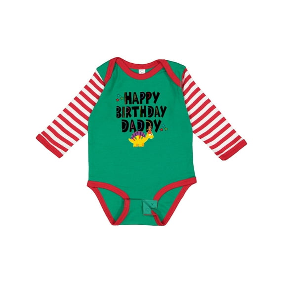 Inktastic Happy Birthday Daddy Party Boys or Girls Long Sleeve Baby Bodysuit