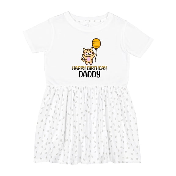 Inktastic Happy Birthday Daddy Party Girls Toddler Dress
