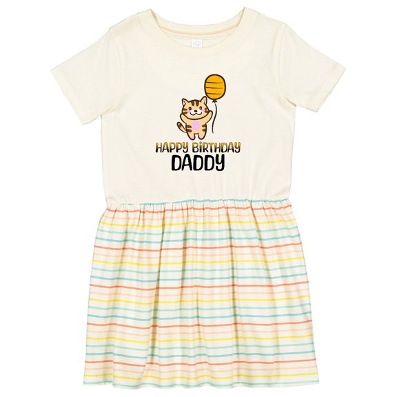 Inktastic Happy Birthday Daddy Party Girls Toddler Dress