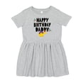 thumbnail image 1 of Inktastic Happy Birthday Daddy Party Girls Toddler Dress, 1 of 5