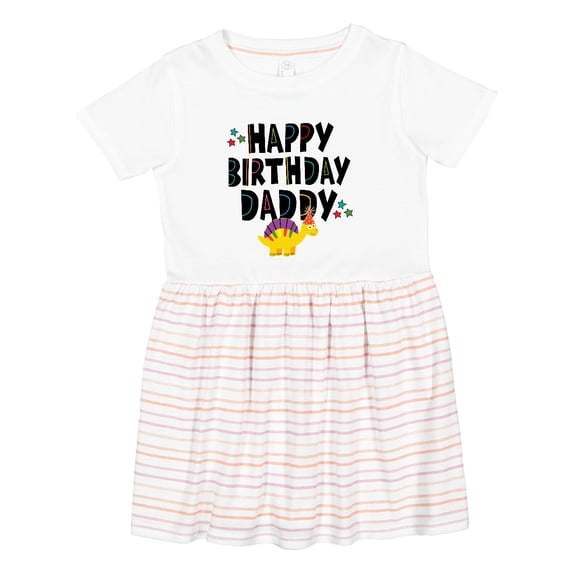 Inktastic Happy Birthday Daddy Party Girls Toddler Dress