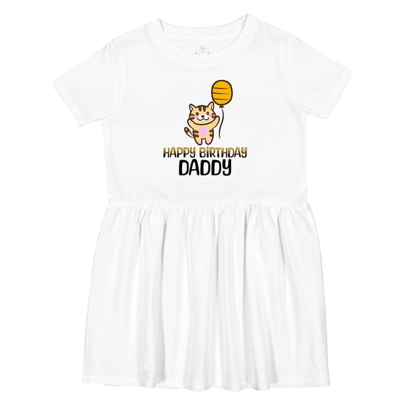 Inktastic Happy Birthday Daddy Party Girls Toddler Dress