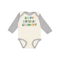 thumbnail image 1 of Inktastic Happy Birthday Grammy Boys or Girls Long Sleeve Baby Bodysuit, 1 of 5
