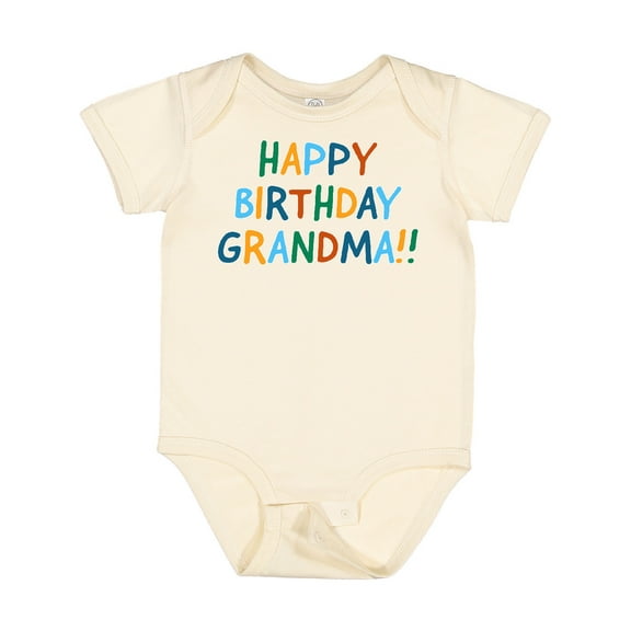 Inktastic Happy Birthday Grandma Boys or Girls Baby Bodysuit