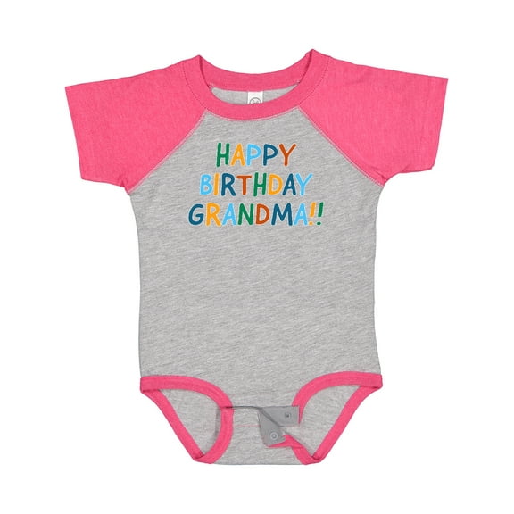 Inktastic Happy Birthday Grandma Boys or Girls Baby Bodysuit