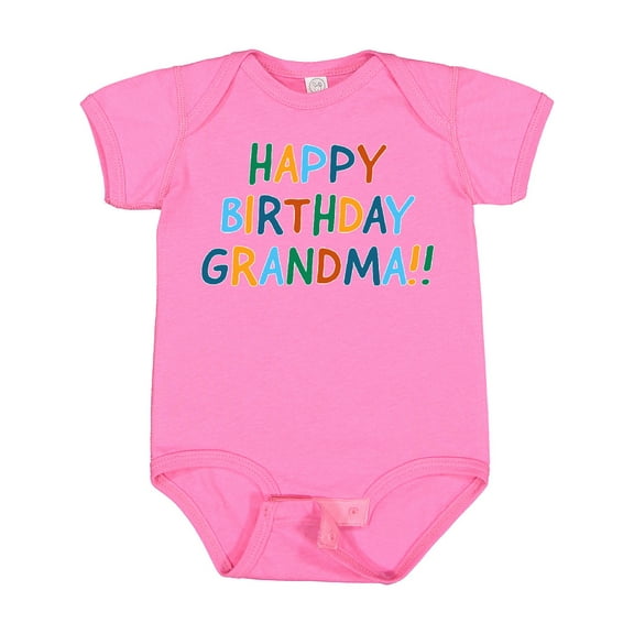 Inktastic Happy Birthday Grandma Boys or Girls Baby Bodysuit
