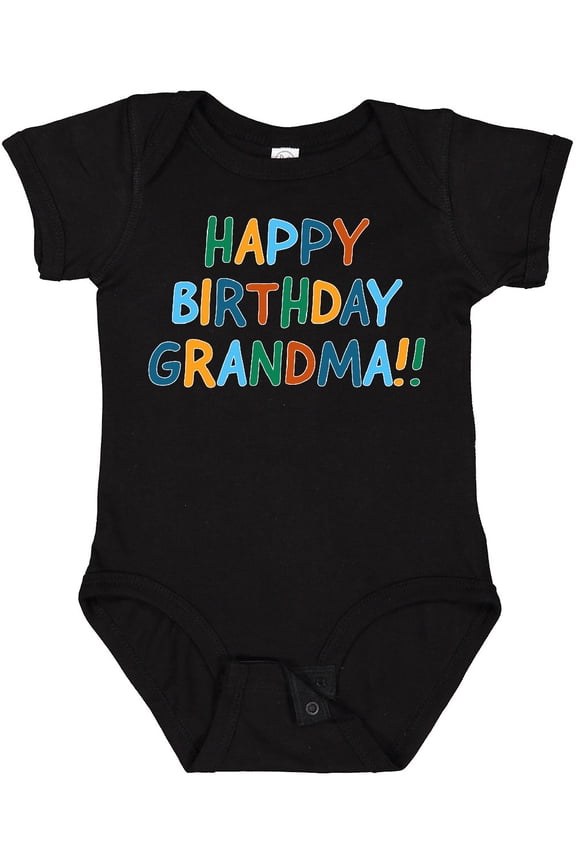 Happy Birthday Grandma Boys or Girls Baby Bodysuit