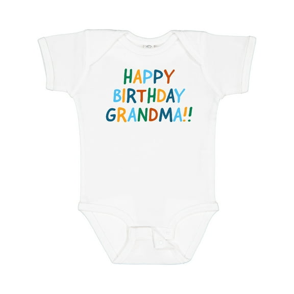 Inktastic Happy Birthday Grandma Boys or Girls Baby Bodysuit