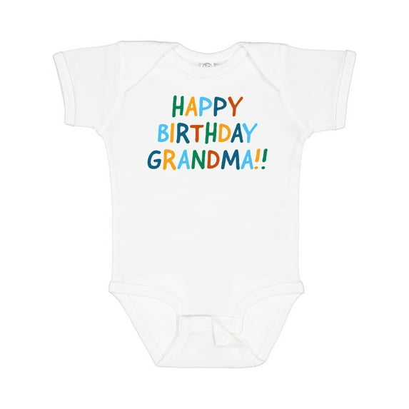 Inktastic Happy Birthday Grandma Boys or Girls Baby Bodysuit