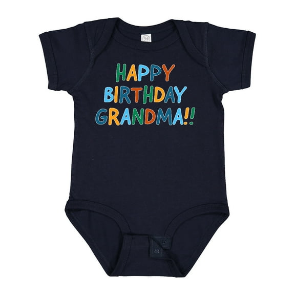 Inktastic Happy Birthday Grandma Boys or Girls Baby Bodysuit