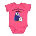 thumbnail image 1 of Inktastic Happy Birthday, Grandma- Cute Penguins Boys or Girls Baby Bodysuit, 1 of 5