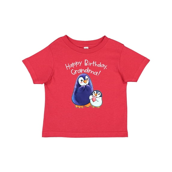 Inktastic Happy Birthday, Grandma- Cute Penguins Boys or Girls Baby T-Shirt