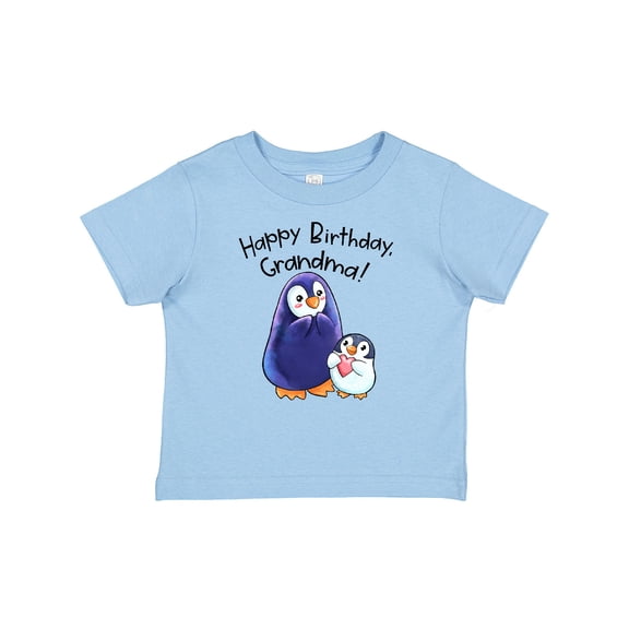 Inktastic Happy Birthday, Grandma- Cute Penguins Boys or Girls Baby T-Shirt