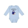 thumbnail image 1 of Inktastic Happy Birthday, Grandma Cute Penguins Boys or Girls Long Sleeve Baby Bodysuit, 1 of 5