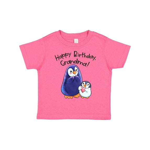 Inktastic Happy Birthday, Grandma- Cute Penguins Boys or Girls Toddler T-Shirt
