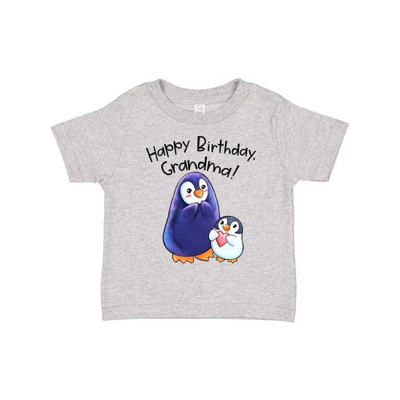 Inktastic Happy Birthday, Grandma- Cute Penguins Boys or Girls Toddler T-Shirt
