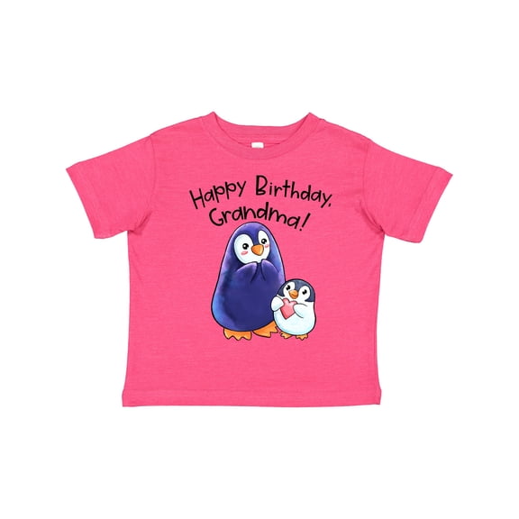 Inktastic Happy Birthday, Grandma- Cute Penguins Boys or Girls Toddler T-Shirt