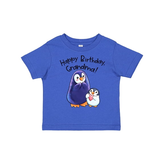 Inktastic Happy Birthday, Grandma- Cute Penguins Boys or Girls Toddler T-Shirt