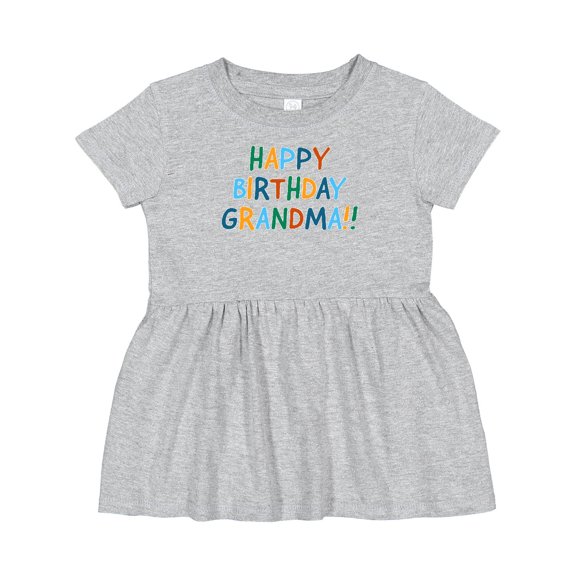 Inktastic Happy Birthday Grandma Girls Baby Dress
