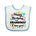 thumbnail image 1 of Inktastic Happy Birthday, Grandma I Love You Boys or Girls Baby Bib, 1 of 4