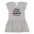 thumbnail image 1 of Inktastic Happy Birthday, Grandma I Love You Girls Baby Dress, 1 of 5