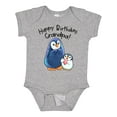 thumbnail image 1 of Inktastic Happy Birthday, Grandpa Cute Penguins Boys or Girls Baby Bodysuit, 1 of 5