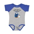 thumbnail image 1 of Inktastic Happy Birthday, Grandpa Cute Penguins Boys or Girls Baby Bodysuit, 1 of 5