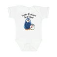 thumbnail image 1 of Inktastic Happy Birthday, Grandpa Cute Penguins Boys or Girls Baby Bodysuit, 1 of 5