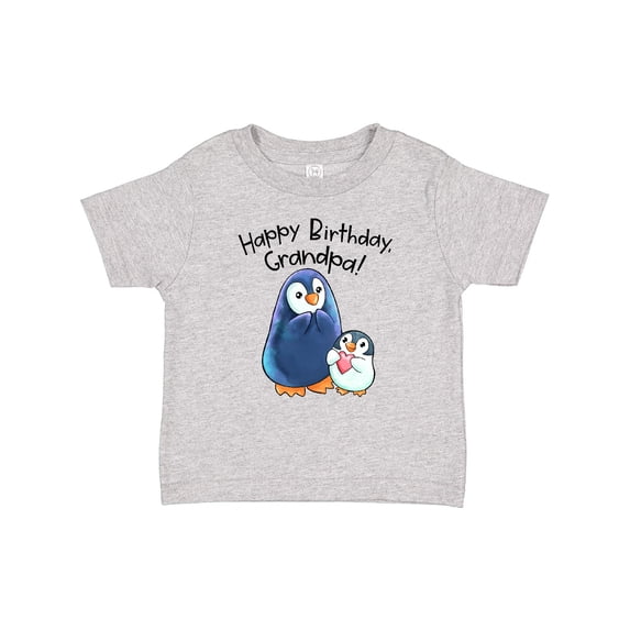 Inktastic Happy Birthday, Grandpa- Cute Penguins Boys or Girls Baby T-Shirt